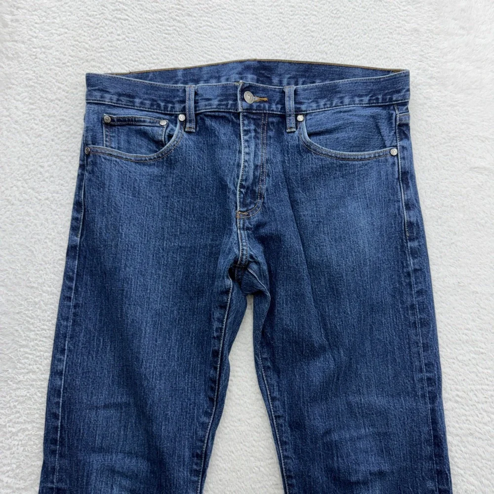 Brooks Brothers Mens Straight Fit Blue Denim Jeans W36 L30 Medium Wash